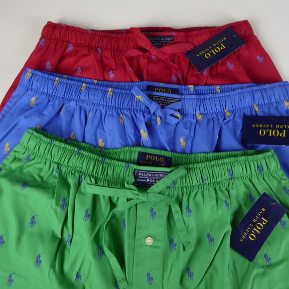 Pajama Lounge Pants Polo Ralph Lauren w Pony Logos - Picture 4 of 4